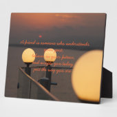 Friendship Proverb Plaque Fotoplaat (Zijkant)