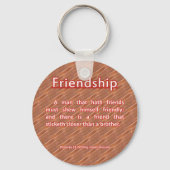 Friendship Proverbs 18:24 Sleutelhanger (Voorkant)