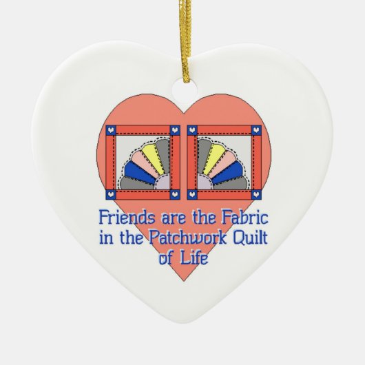 Friendship Quilt Keramisch Ornament (Voorkant)