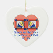 Friendship Quilt Keramisch Ornament (Achterkant)