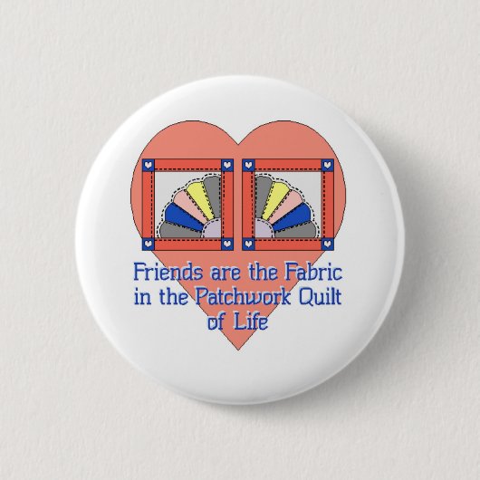 Friendship Quilt Pattern Ronde Button 5,7 Cm (Voorkant)