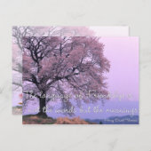 Friendship Quote 1 - Cherry Blossom Tree Briefkaar Briefkaart (Voorkant / Achterkant)