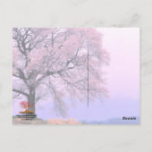 Friendship Quote 1 - Cherry Blossom Tree Briefkaar Briefkaart (Achterkant)