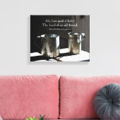 Friendship Quote Antiek Tin Cups Canvas Afdruk (Insitu (Woonkamer))