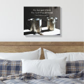 Friendship Quote Antiek Tin Cups Canvas Afdruk (Insitu (Slaapkamer))