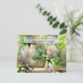 Friendship Quote Beautiful Floral Briefkaart (Staand voorkant)