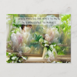 Friendship Quote Beautiful Floral Briefkaart