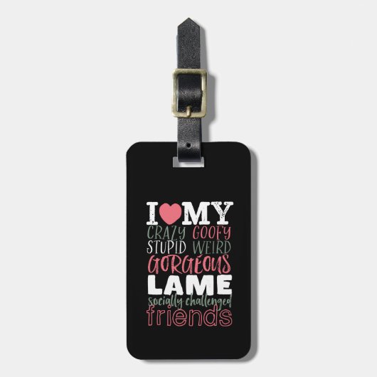 Friendship Quote Best Friends BFF Bagagelabel (Voorkant verticaal)