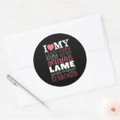 Friendship Quote Best Friends BFF Ronde Sticker (Envelop)