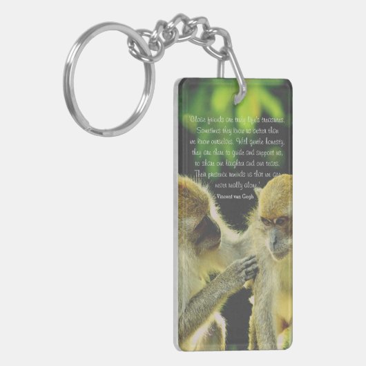Friendship Quote by Vincent van Gogh Sleutelhanger (Voorkant Links)