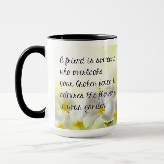 Friendship Quote Coffee Mok (Links)