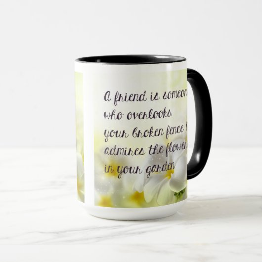 Friendship Quote Coffee Mok (Voorkant rechts)