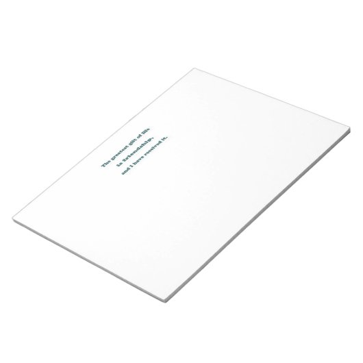 Friendship Quote - De grootste gave van het leven  Notitieblok (Schuin)