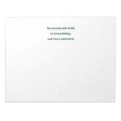 Friendship Quote - De grootste gave van het leven  Notitieblok (Voorkant)