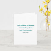 Friendship Quote - Er is niets op deze aarde... Kaart (Gele Bloem)