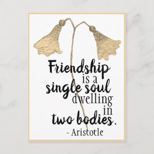 Friendship Quote Flowers Briefkaart