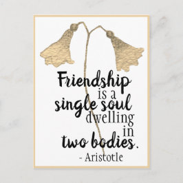Friendship Quote Flowers Briefkaart