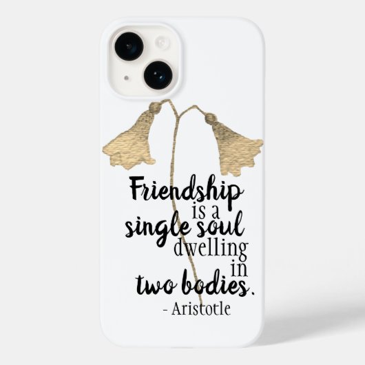 Friendship Quote Flowers Case-Mate iPhone Case (Achterkant)