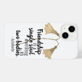 Friendship Quote Flowers Case-Mate iPhone Case (Achterkant (horizontaal))