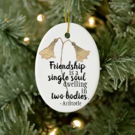 Friendship Quote Flowers Keramisch Ornament