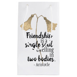 Friendship Quote Flowers Klein Cadeauzakje