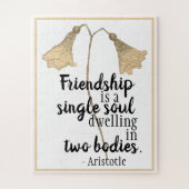 Friendship Quote Flowers Legpuzzel (Verticaal)