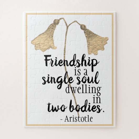 Friendship Quote Flowers Legpuzzel (Verticaal)
