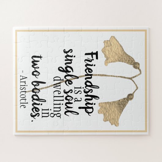 Friendship Quote Flowers Legpuzzel (Horizontaal)