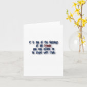 Friendship Quote - Het is een van de zegeningen va Kaart (Gele Bloem)