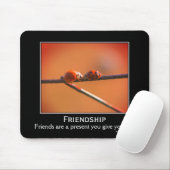 Friendship Quote Ladybugs Inspirerend Muismat (Met muis)