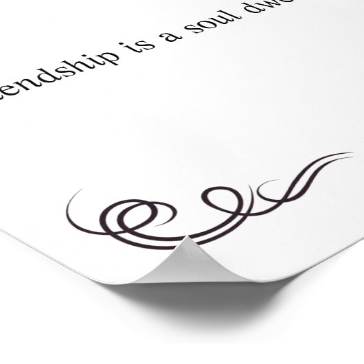 Friendship Quote Poster (Hoek)