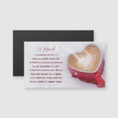 Friendship Quote Red Heart Mok sneeuwmagneet (Voorkant / Achterkant)