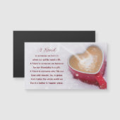 Friendship Quote Red Heart Mok sneeuwmagneet (Voorkant / Achterkant)