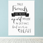 Friendship Quote-typografie Canvas Afdruk (Insitu (Houten vloer))