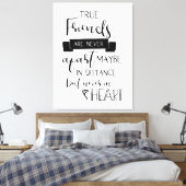 Friendship Quote-typografie Canvas Afdruk (Insitu (Slaapkamer))
