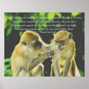 Friendship Quote van Vincent van Gogh Poster