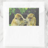 Friendship Quote van Vincent van Gogh Rechthoekige Sticker (Tas)