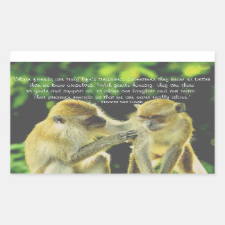 Friendship Quote van Vincent van Gogh Rechthoekige Sticker