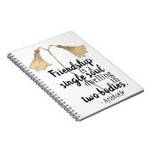 Friendship Quote Waterverf Floral Art Notitieboek (Rechterzijde)