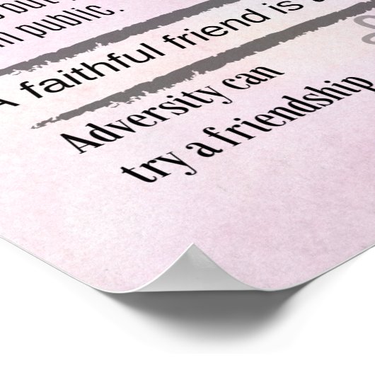 Friendship Quotes Poster (Hoek)