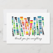 Friendship Rainbow Waterverf Shards Bedankkaart (Voorkant)