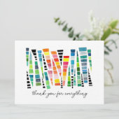 Friendship Rainbow Waterverf Shards Bedankkaart (Staand voorkant)