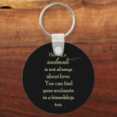 FRIENDSHIP SOULMATES QUOTE EXPRESSIES GEZEGDE TRU SLEUTELHANGER (Voorkant)