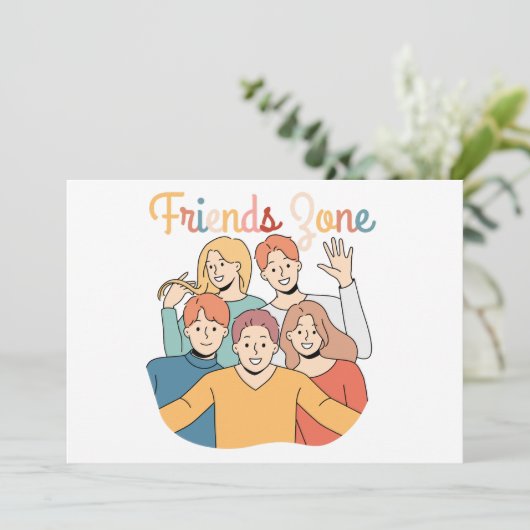 Friendship Squad Graphic Kaart (Staand voorkant)