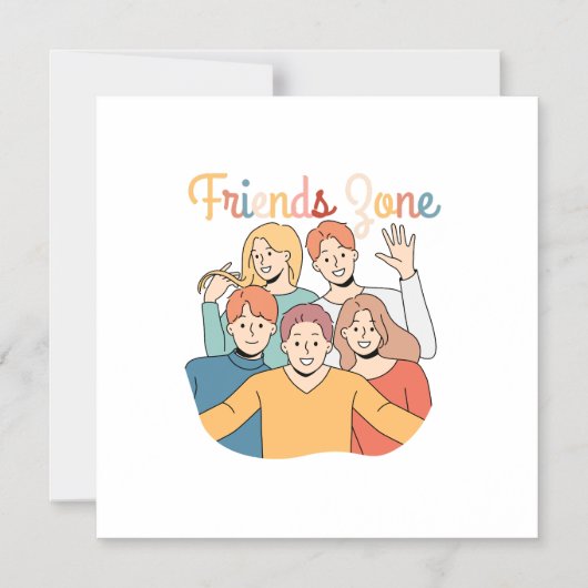 Friendship Squad Graphic Magnetische Uitnodiging (Voorkant)