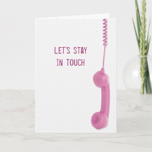 Friendship Stay In Touch Phone Kaart (Voorkant)