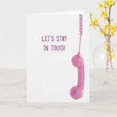 Friendship Stay In Touch Phone Kaart (Gele Bloem)