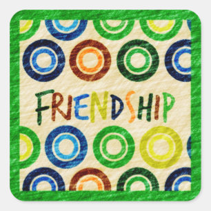 FRIENDSHIP-stickers Vierkante Sticker
