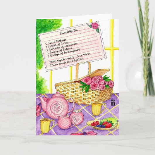 Friendship Tea Friendship Kaart (Voorkant)