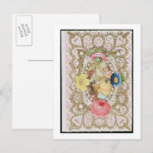 Friendship, Valentijn card, c.1870 (kleurenlitho o Feestdagenkaart (Voorkant / Achterkant)